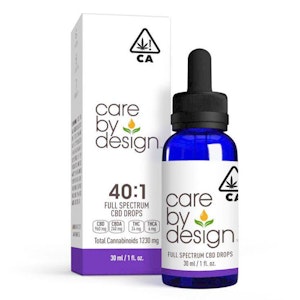 Care by design - 40:1 CBD REFRESH DROPS TINCTURE-30ML-(960MG CBD/24MG THC)