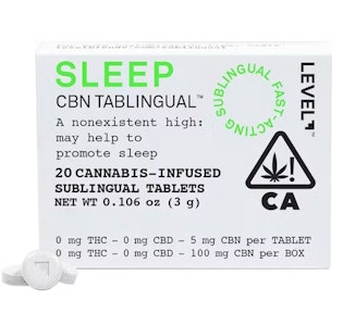 Level - SLEEP CBN TABLINGUAL-TABLET-20PK-(110MG CBN)
